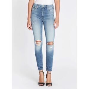 MOTHER High Waisted Looker Ankle Chew‎ Jeans in Push the Envelope Womens Size 26